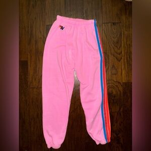 Pink Aviator Nation Sweatpants